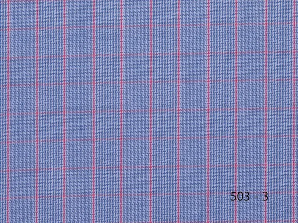 Ace Tailor | custom made suit, 503-3 Blue Check